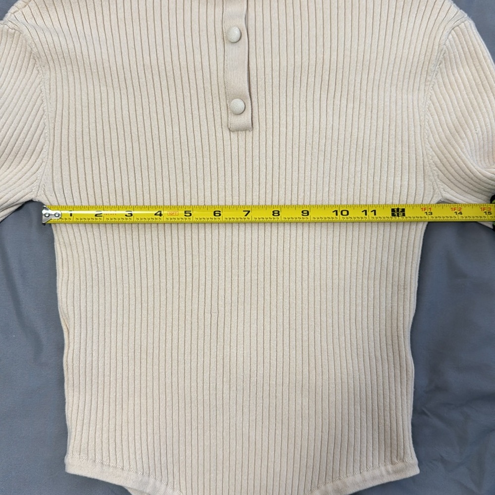 Live The Process Ribbed Bodysuit – Beige - Picture 7 of 7
